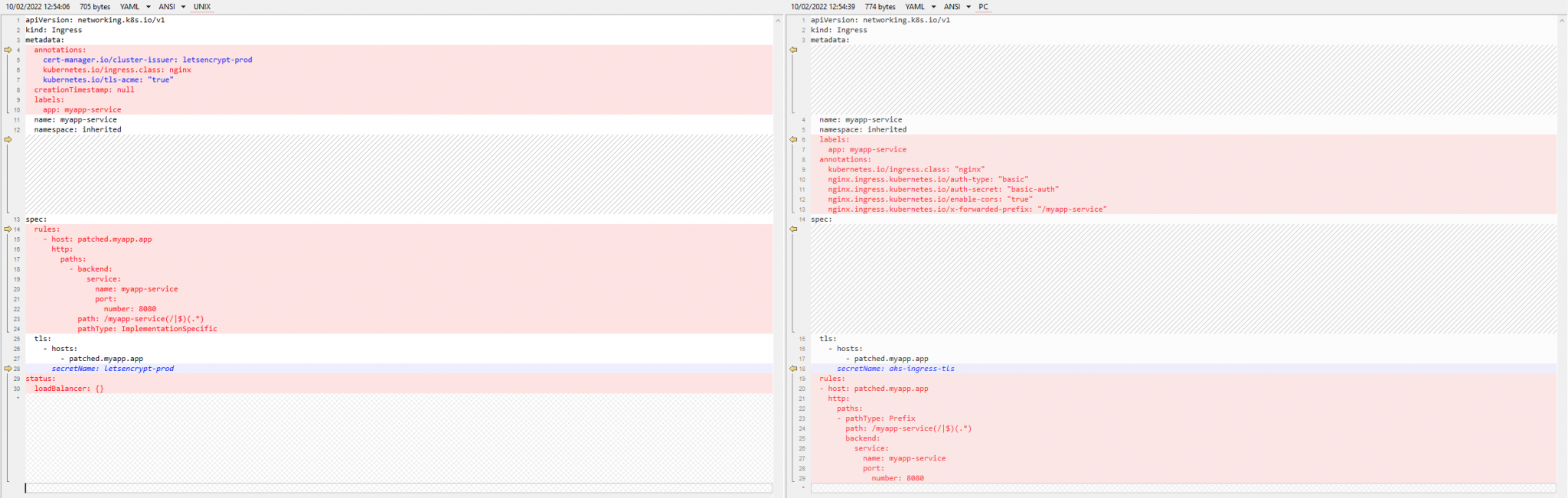 Comparing YAML documents with Beyond Compare – SBC PureConsult